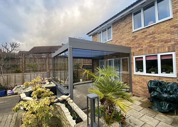 Pure Cubic Glass Patio Roof 5 cube 6