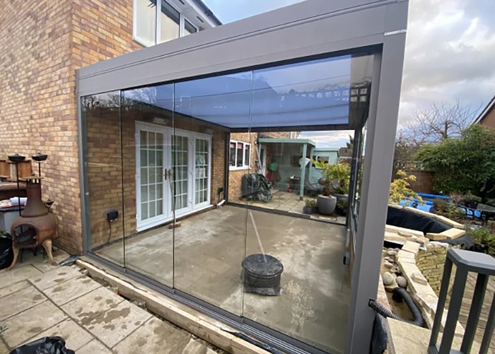 Pure Cubic Glass Patio Roof 3 cube 8